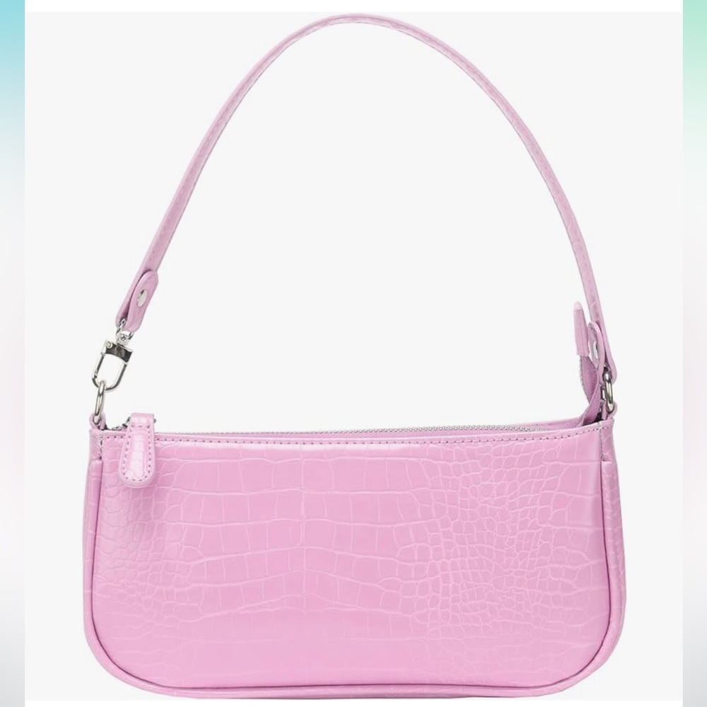 IBIZA VIBE Bag Crocodile Effect Retro Faux Leather Shoulder Purse Handbag